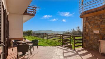 Honeymoon Apartment, 1 Bedroom, Terrace, Mountainside (Serene Retreat Apartment Martin) | Outdoor dining