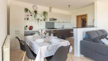 Honeymoon Apartment, Multiple Bedrooms, Mountainside (Serene Retreat Apartment Martin) | Living area | 21-inch flat-screen TV with digital channels, TV