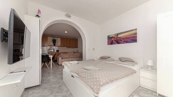 1 makuuhuone, silitysrauta/-lauta, ilmainen Wi-Fi, vuodevaatteet