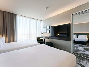Deluxe Room, 2 Double Beds | Minibar, in-room safe, desk, laptop workspace - Novotel Melbourne Airport (Melbourne Airport)