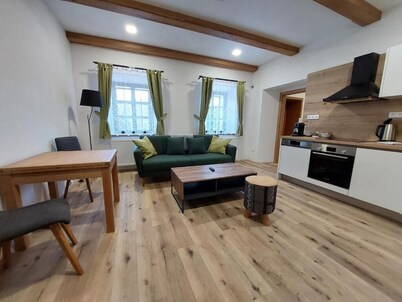 Air-conditioned villa with 2 bedrooms and 2 bathrooms.