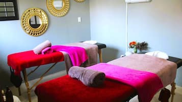 Aromatherapy, hot stone massages, Swedish massages, body scrubs, facials