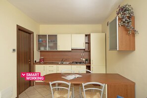 Fridge, microwave, dishwasher, electric kettle