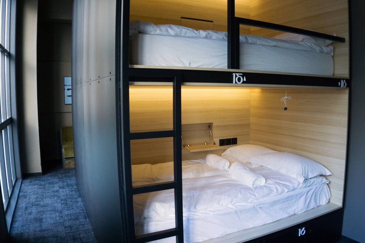 Family Shared Dormitory | Hypo-allergenic bedding available, WiFi (free), bed sheets