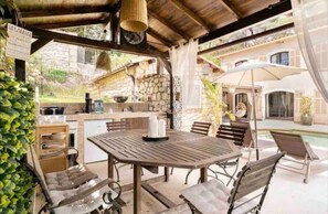 Outdoor dining - Studio and outdoor area with private pool for 2 people! (Mougins)