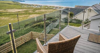 Modern balcony property, Sea views over Newgale