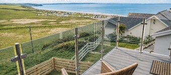 Modern balcony property, Sea views over Newgale