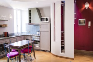 Apartment, 1 Bedroom | Living area | 40-inch flat-screen TV with digital channels - San Fermo Apartment (Milan)