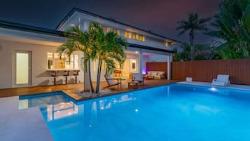 A heated pool