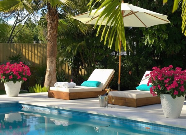 A heated pool