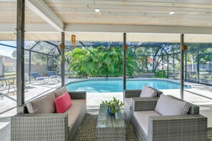 A heated pool