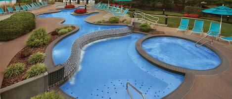 Indoor pool, outdoor pool