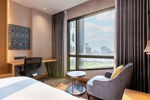 Down duvets, minibar, in-room safe, desk