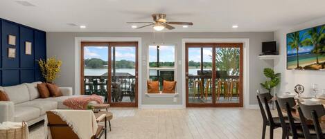 Smart TV, fireplace, video games, offices