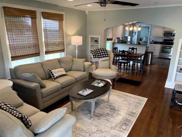 Smart TV, DVD player, books
