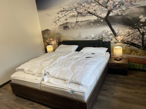 1 bedroom, iron/ironing board, travel crib, WiFi