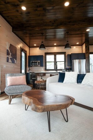 Smart TV, caminetto, tavolo da calcetto, impianto stereo