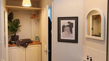 Towels, soap, toilet paper