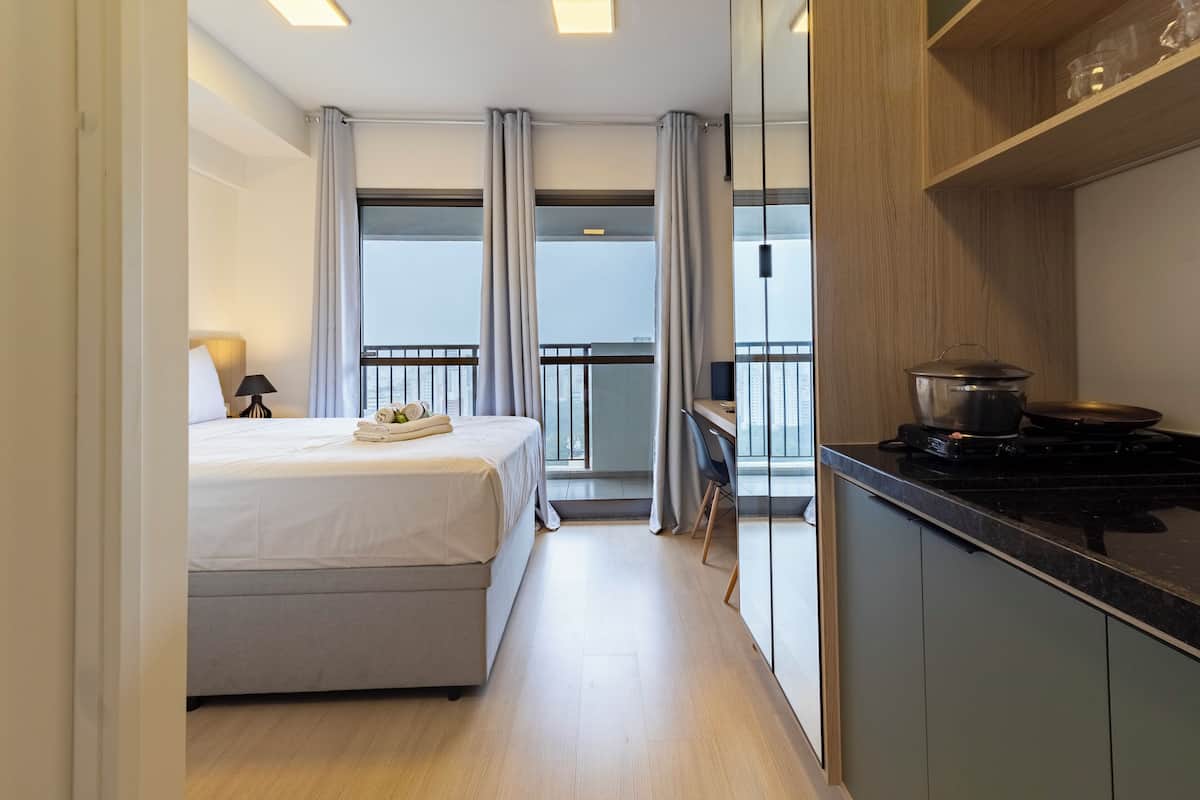 1 habitación y ropa de cama hipoalergénica