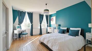 5 chambres, fer et planche Ă repasser, Wi-Fi, draps fournis