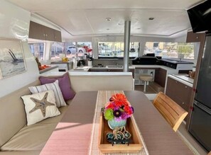 Dining - Amazing 4 Bdrm, 4 Bath Catamaran - Purpus
 (Key West)