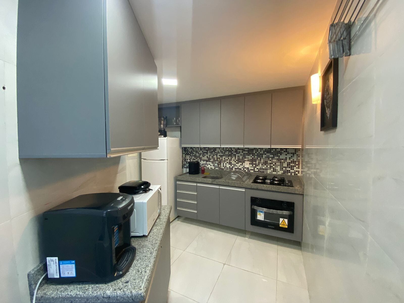 Apartment | Private kitchen | Fridge, microwave, cookware/dishes/utensils