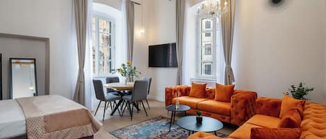 Appartement, vue ville | Coin séjour