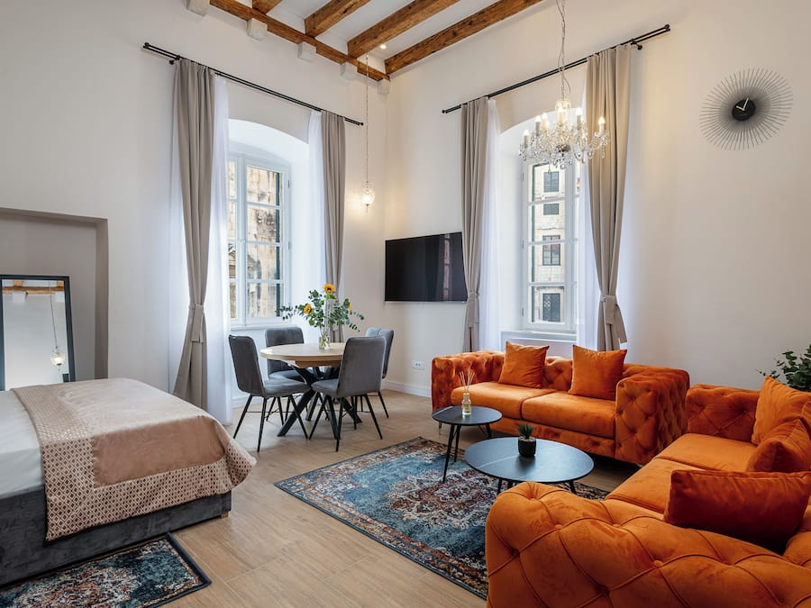 Appartement, vue ville | Coin séjour