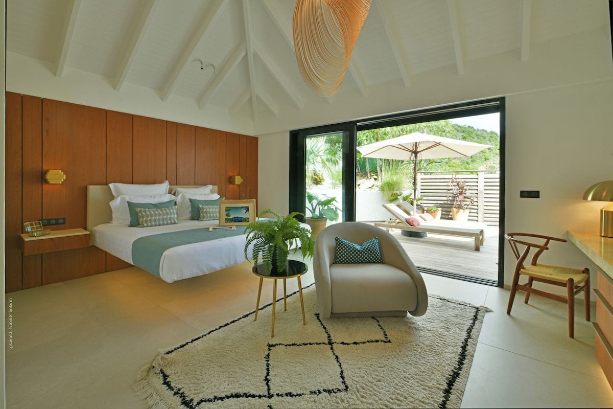 Luxury Villa, Ocean View | 4 bilik tidur, peti besi dalam bilik, meja, ruang kerja komputer riba 