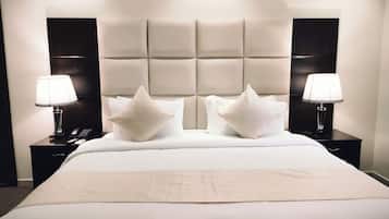 Suite, City View | Blackout drapes, soundproofing, bed sheets