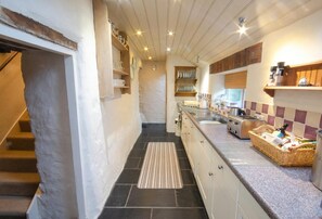 Fridge, microwave, dishwasher, toaster