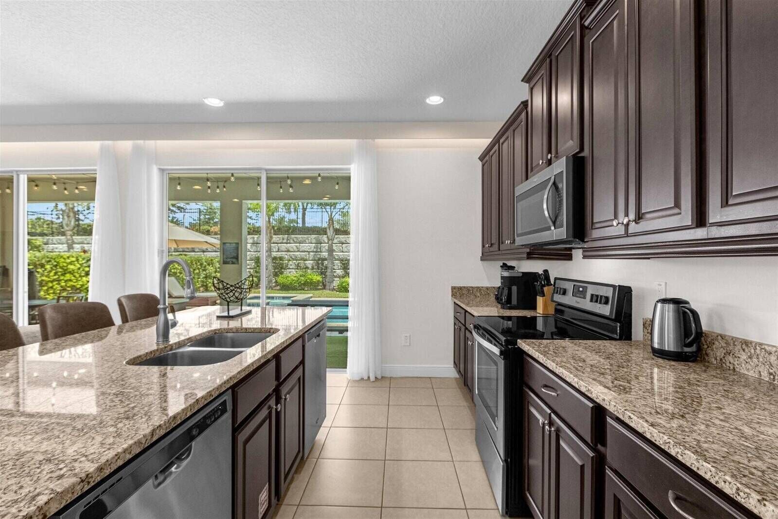 Microwave, dishwasher, highchair