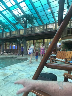 Indoor pool, outdoor pool