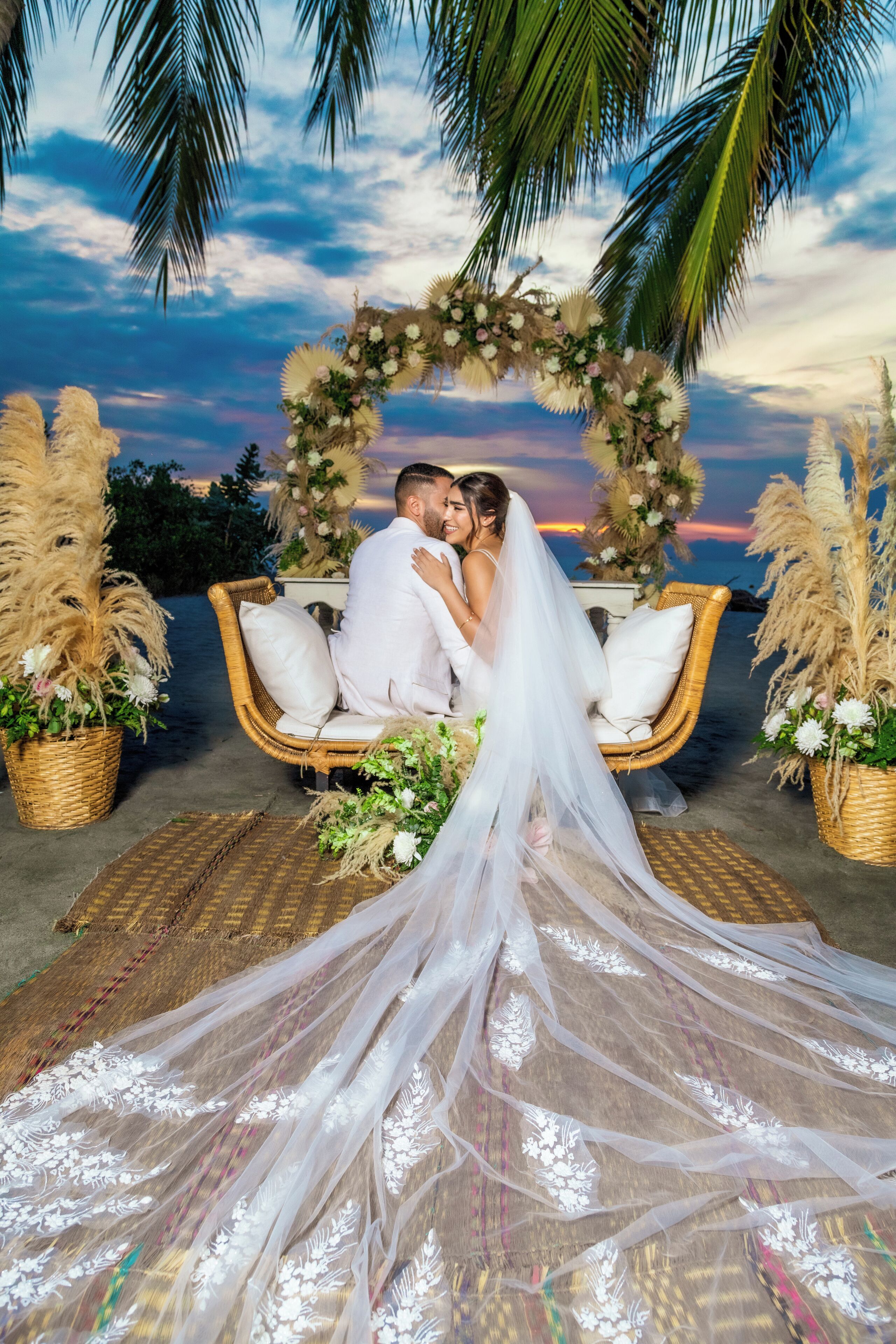 Área externa para casamento