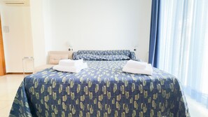1 bedroom, iron/ironing board, bed sheets