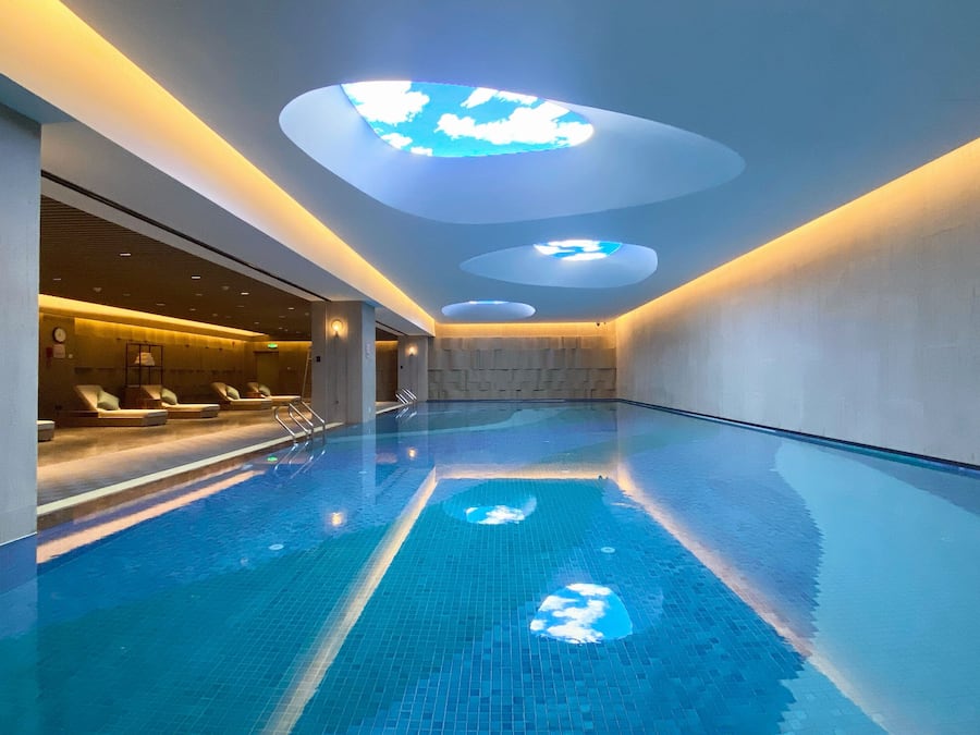 Indoor pool, lifeguards on site