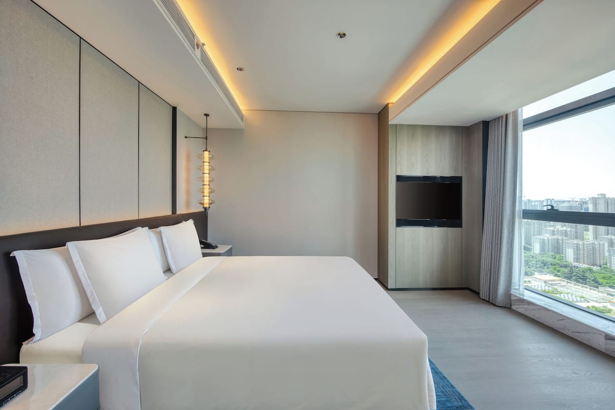 Ropa de cama de alta calidad, edredón y minibar
