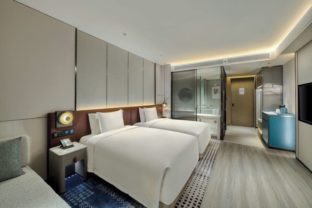 Ropa de cama de alta calidad, edredón y minibar