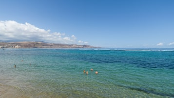 Vlak bij het strand