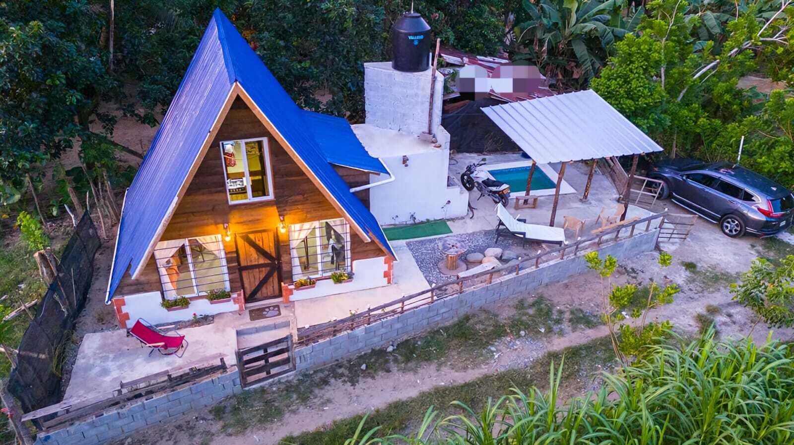 Aerial photo from above the ranch