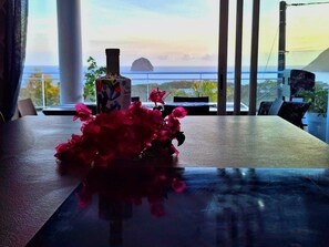 Dining - Villa Queen Diamond, vue mer Panoramique (Le Diamant)