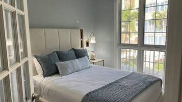 2 bedrooms, in-room safe, iron/ironing board, WiFi