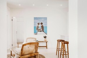 Casa con 3 camere da letto | Living area | Flat-screen TV - Marhaba (Salve)