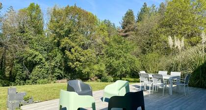 Caporizon-villa Pommier-6 Personnes-jardin-terrasse-a la Campagne Proche Ville