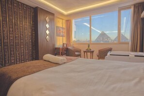 Junior Studio Suite with Jacuzzi and Pyramids View | View from room - The Muse Pyramids INN (Giza)