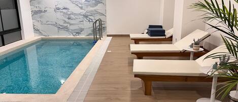 Indoor pool, a heated pool