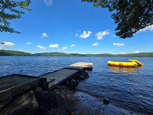 Lakefront Water Trampoline Fire Pit BBQ Bunkies w/ Great Fishing
