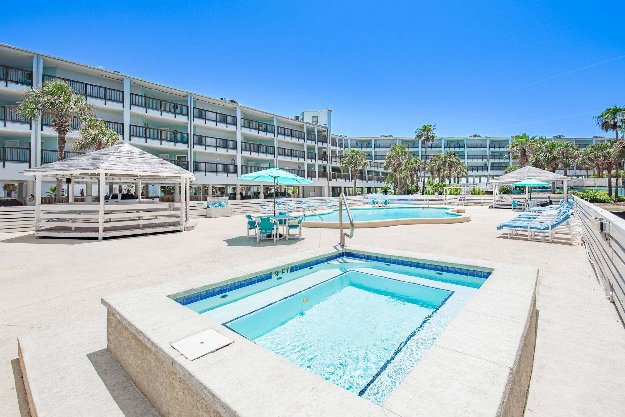 A heated pool