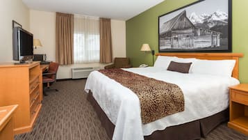 Blackout drapes, iron/ironing board, free WiFi, bed sheets