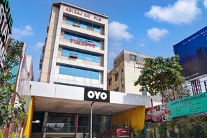 Façana frontal de l'allotjament